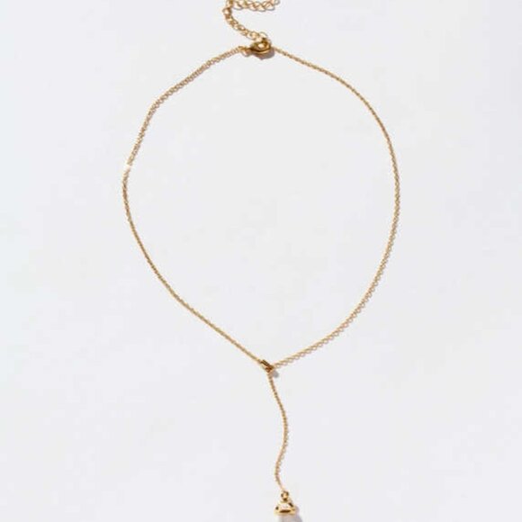 Prism Point Lariat- Clear Quartz - Picture 3 of 3